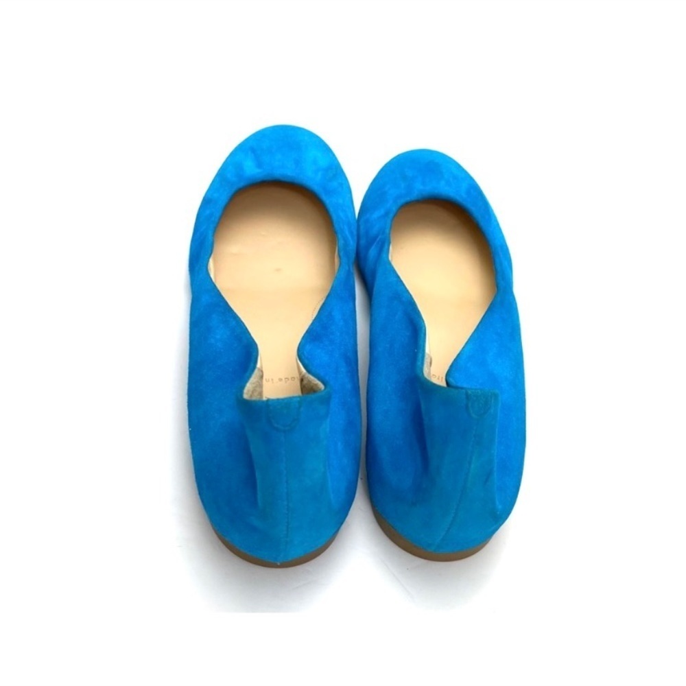 J.CREW Suede Round toe Ballet Flats in Beach Blue Size 9.5 #46198 - Picture 9 of 10